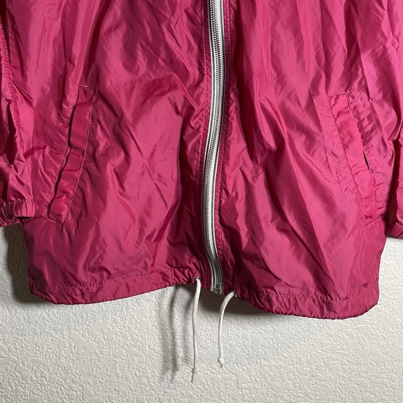 Eddie Bauer Women's Rain Coat Full Zip Hooded Windbreaker Jacket Pink Size XS - Picture 2 of 9